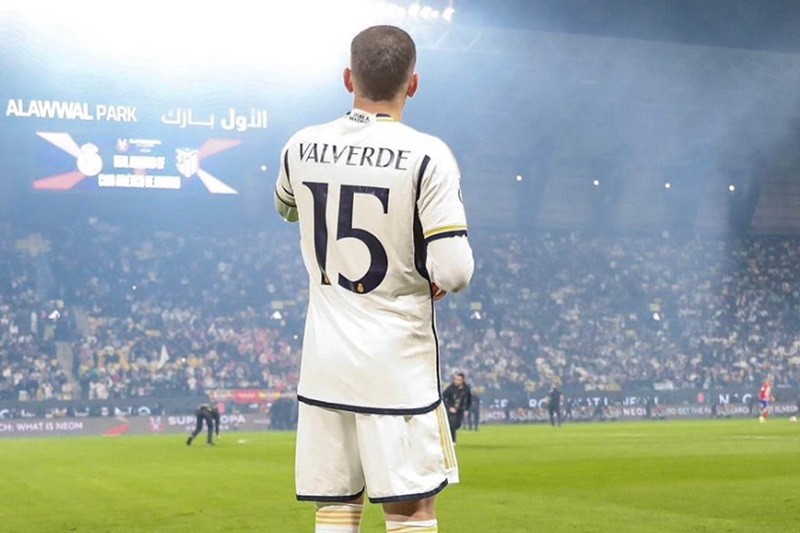 Tiền vệ Valverde – nhân tố quan trọng trong đội hình của Real Madrid